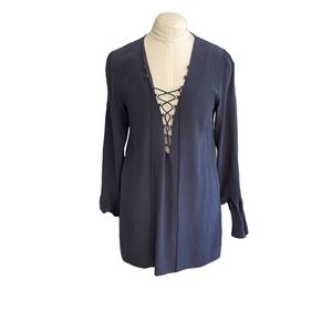 Stone Cold Fox Silk Mini-dress